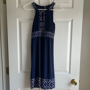 INC International Concepts Navy Blue Dress